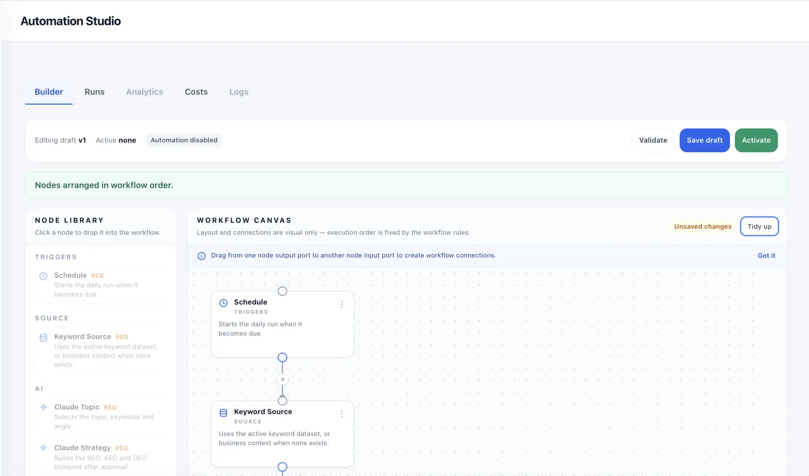 Built-In AI Automation for Custom-Coded Websites